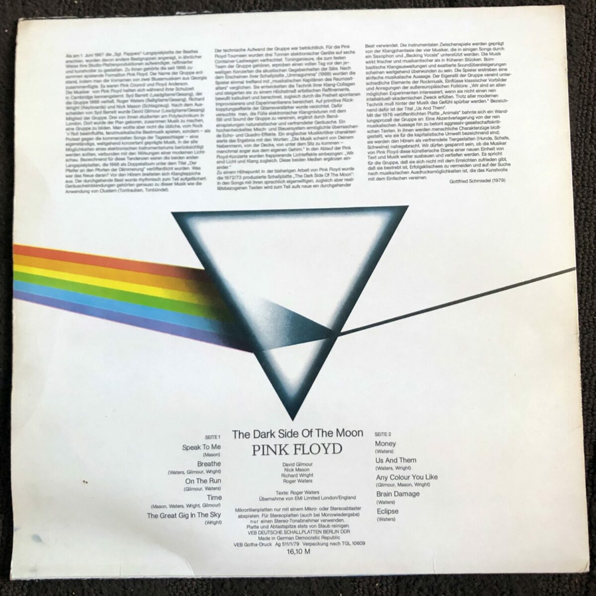 "The dark side of the moon" by Pink Floyd
