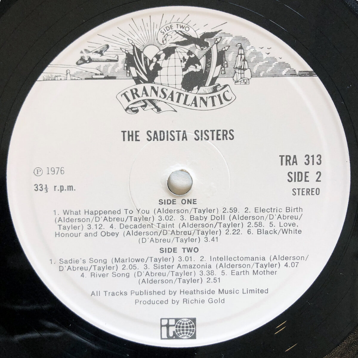 The Sadista Sisters Label 2